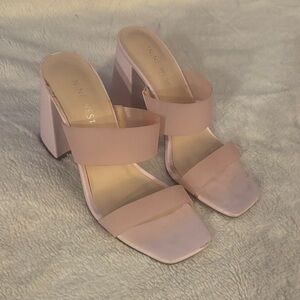 Nine West Women's Blush Pink Mules 7.5 M